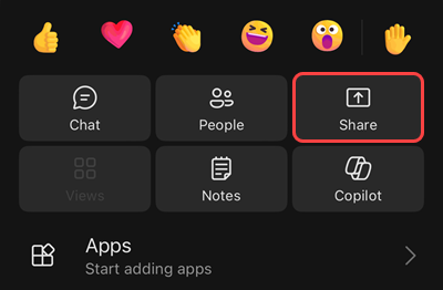 A menu in a meeting with options to start recording, place yourself on hold, call yourself, share, get a dialpad, or turn off incoming video.