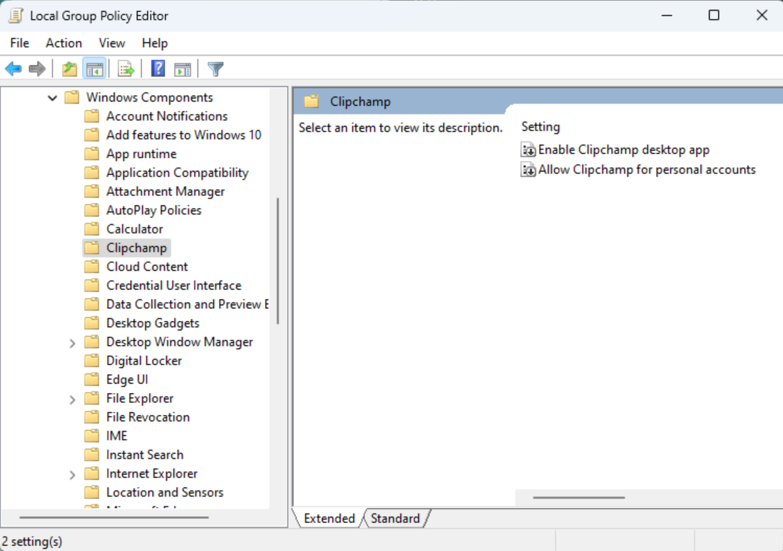 Microsoft 365 admins can manage access to the Clipchamp Windows app via Intune