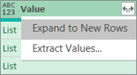 Expanding a JSON List