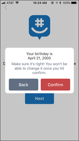 GroupMe birthdate feature