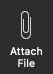 The screenshot shows the Attach File option.