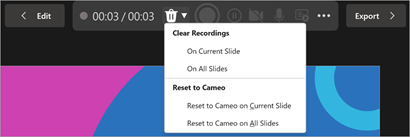 Record your presentations screenshot four
