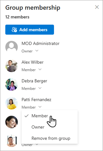 Switching a members SharePoint site permissions.
