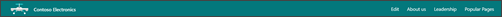 Simple footer layout