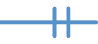 The symbol for One and Only One, in crows foot notation.