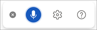 Screenshot that shows Dictation activated.
