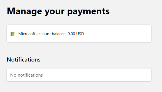 Check account balance after sign in.