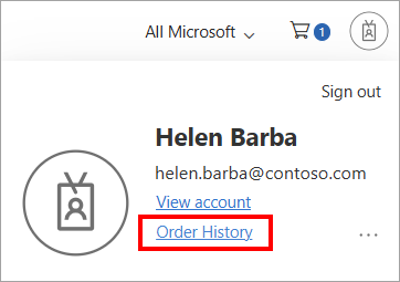 Screenshot2 showing where to sign in and view your accounts order history