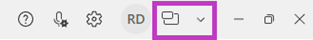 Dragon Copilot with narrow view icon highlighted