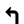 icon for curled arrow pointing left