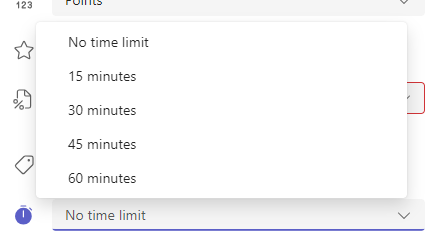 Screenshot of timed examples.
