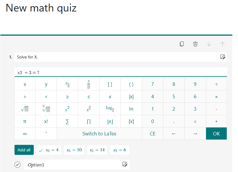 Screenshot of calculator.