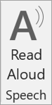 Screenshot of read aloud speech.