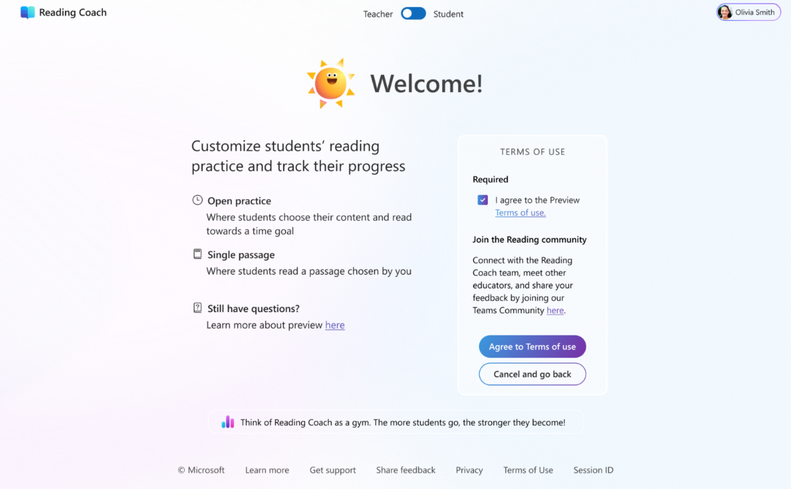 customize student reading practice