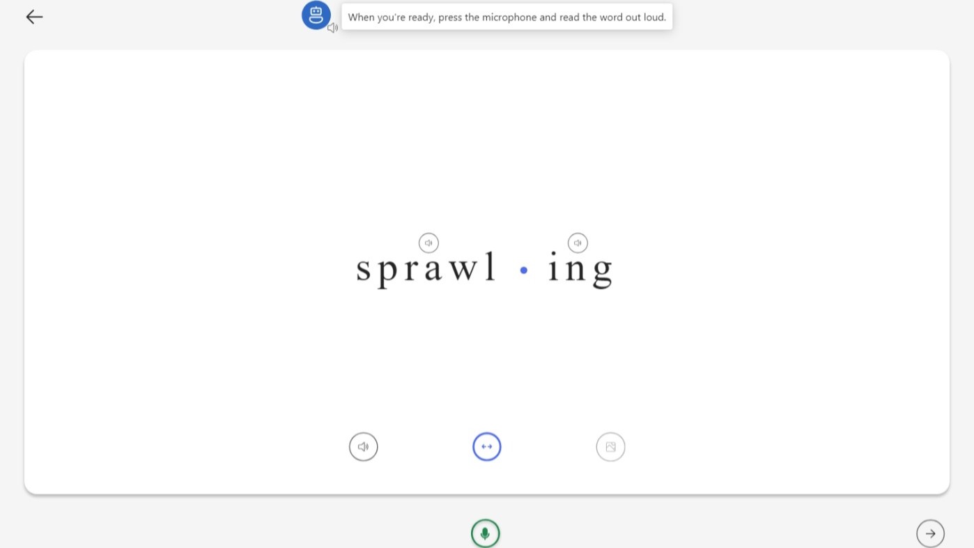 Screenshot of practice options.