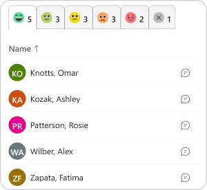 View responses after scanning the Emotion Board