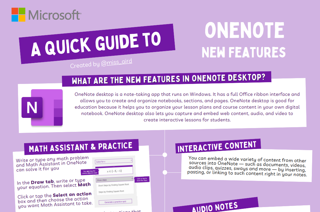 Screenshot of one note desktop.
