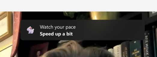 Screenshot of pace.