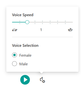 voice speed