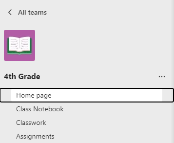 Screenshot that shows home page.