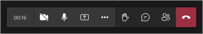 Screenshot that shows Toolbar during EDU Teams meetings.