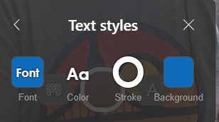 text styles