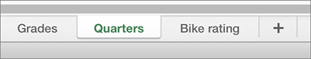 Sheet Tab on MacOS.