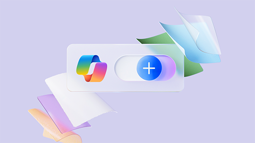 3D illustration of a Copilot toggle UI button