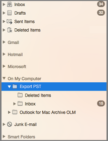 Navigation pane with on my computer highlighted