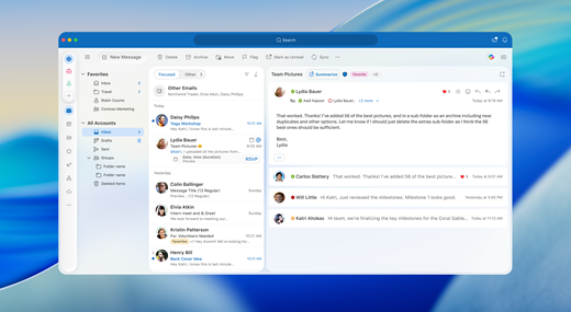 Screenshot of Outlook for Mac window.