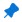 The screenshot shows the symbol of a pinned email message in Outlook.com.