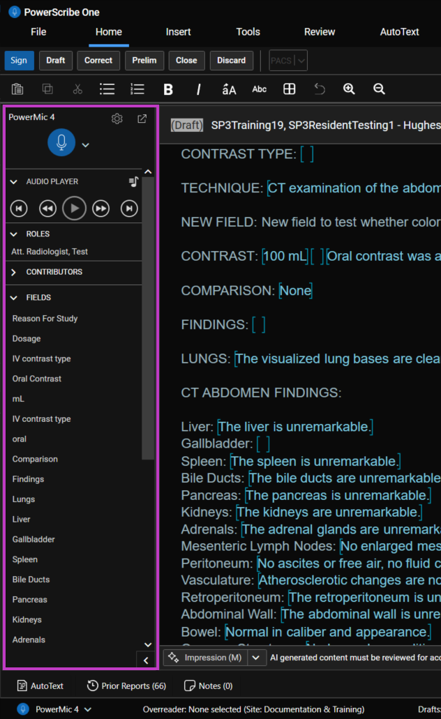 Navigator or Left pane