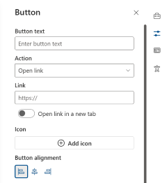 Button web part property pane