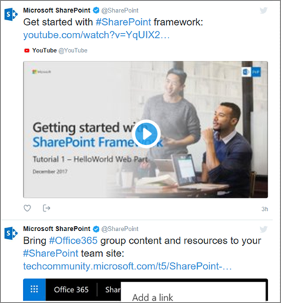 Twitter feed