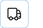 Icon showing a truck icon.