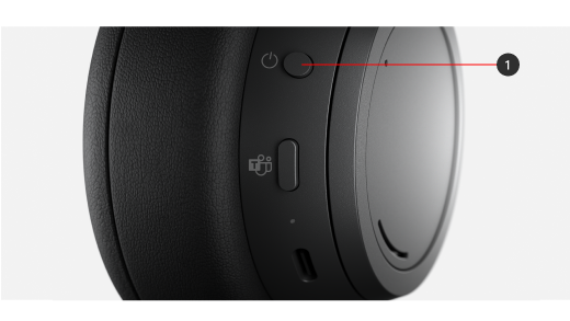 Power button on Surface Headphones