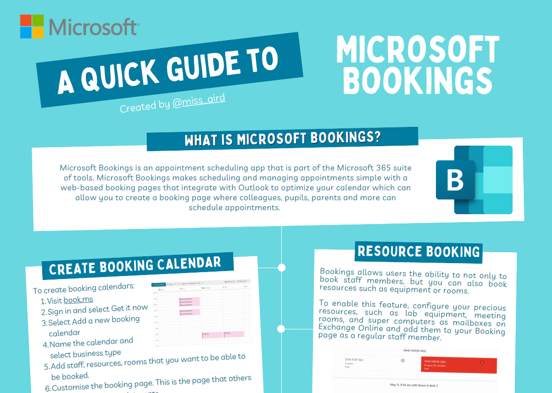Screenshot of Bookings.